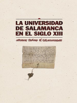cover image of La Universidad de Salamanca en el siglo XIII